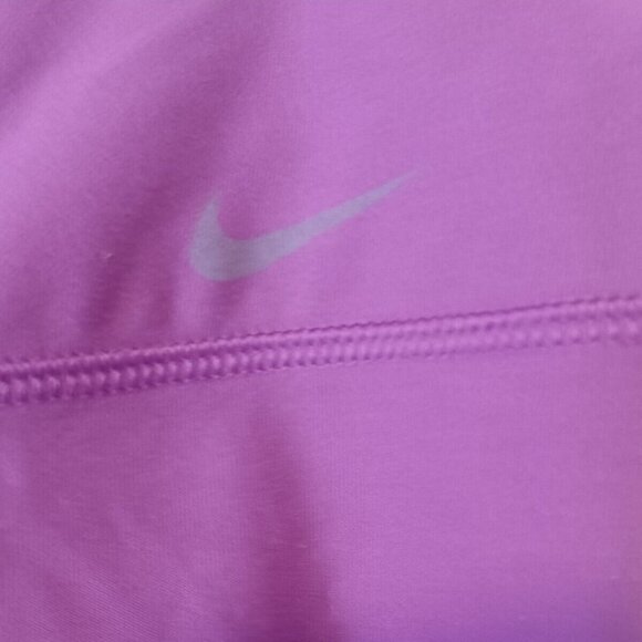 Nike Dri- Fit Capri Leggings Womens Size Small Purple Plum Color Inside Pocket - Picture 3 of 8